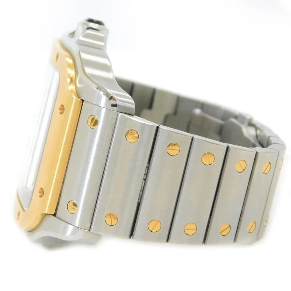 Cartier Santos 18k Men's Auto Watch w/ box + papers!!!!